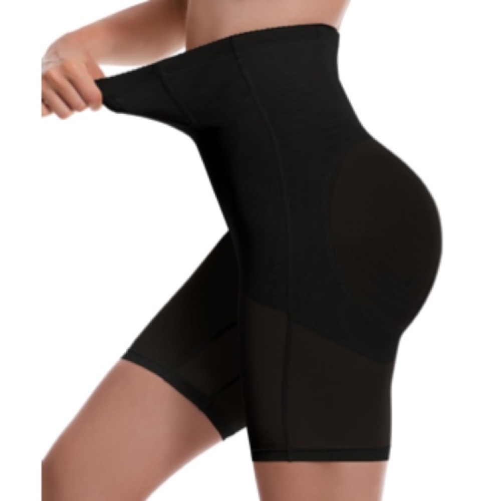 NWT HolaFlors Shape-wear Tummy Control Shorts Sz S Black